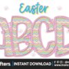 easter-spring-faux-embroidery-alphabet