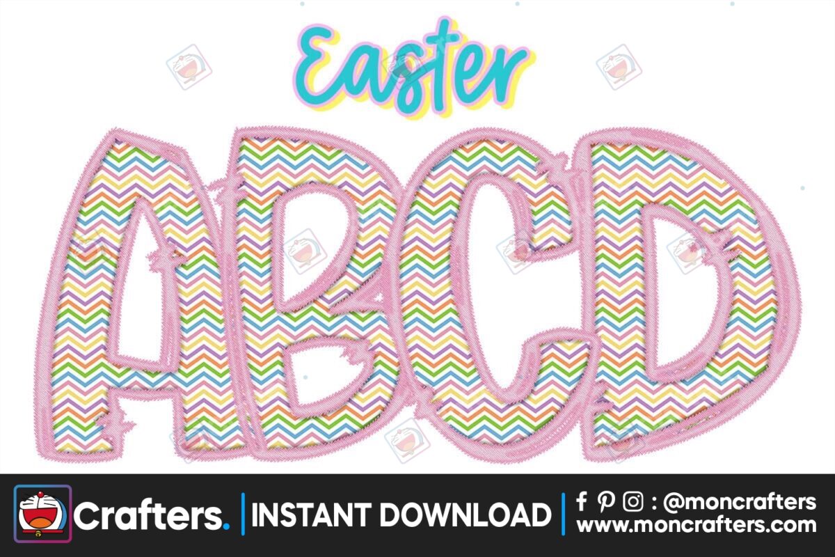 easter-spring-faux-embroidery-alphabet
