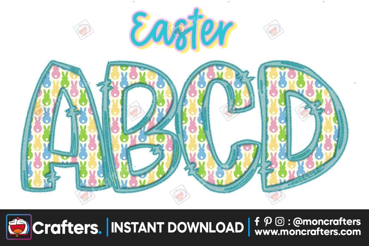 easter-spring-faux-embroidery-alphabet
