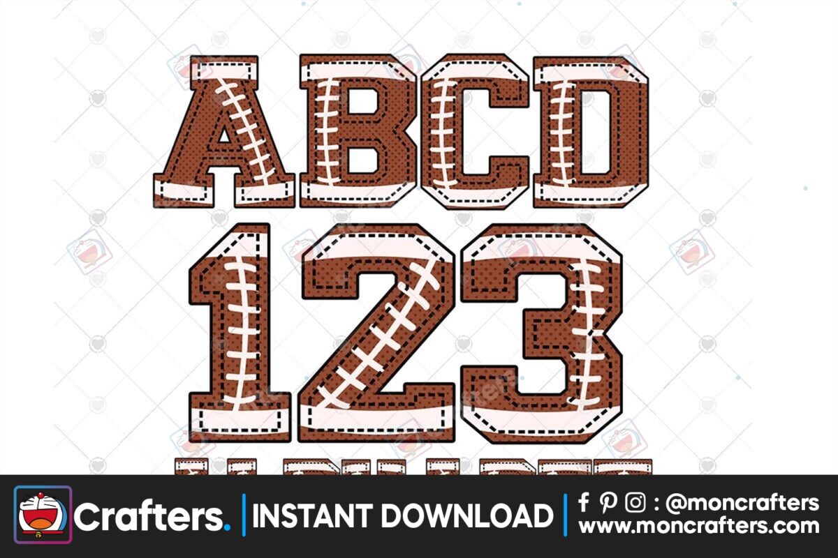 football-stitch-alphabet-png