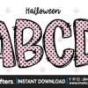 pink-dot-halloween-doodle-alphabet
