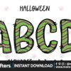 halloween-alphabet-doodle-letters