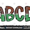 football-alphabet-sublimation