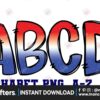 patriotic-american-flag-doodle-alphabet
