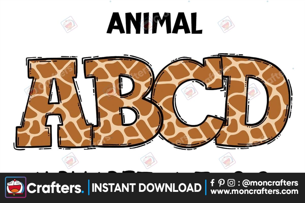 animal-giraffe-doodle-alphabet-letters