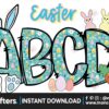 easter-green-doodle-alphabet-and-clipart
