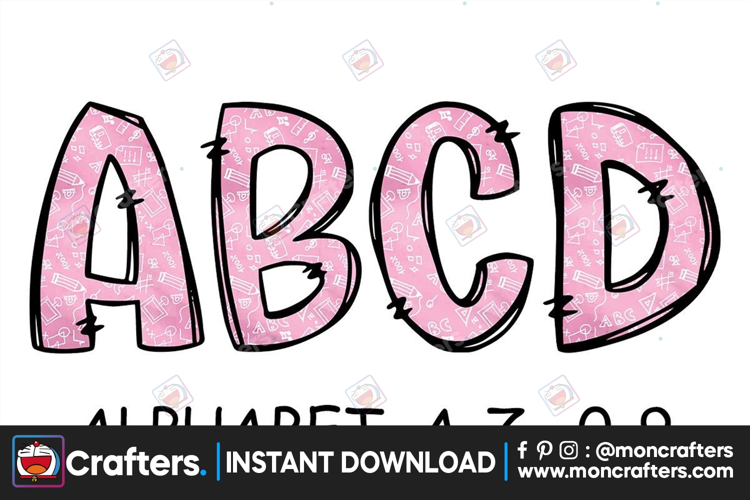 valentine-pink-board-alphabet-letters