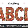 christmas-tree-cakes-alpha-doodle-letter