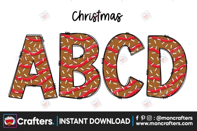 christmas-tree-cakes-alpha-doodle-letter