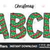 christmas-tree-cake-doodle-alphabet
