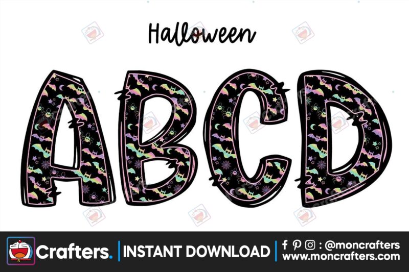 pretty-halloween-doodle-alphabet-letters