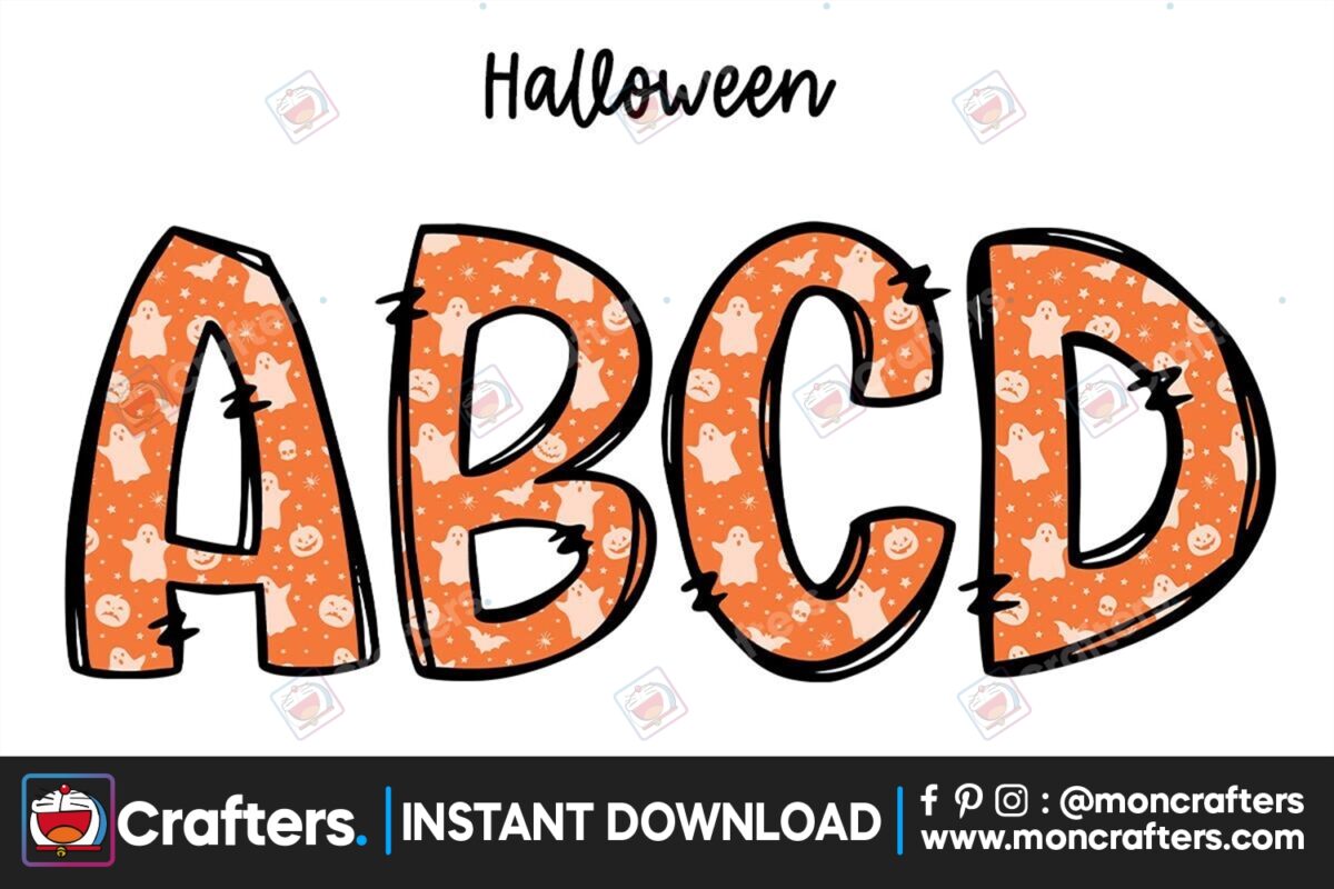 halloween-ghost-doodle-alphabet