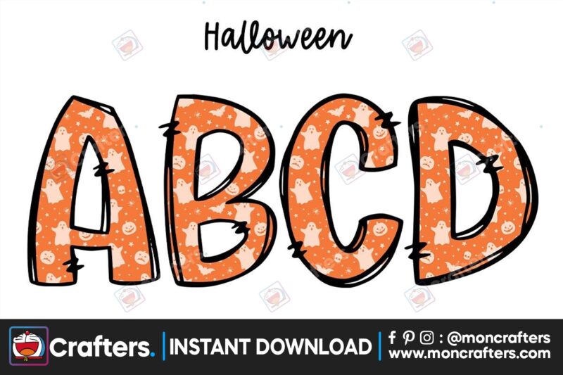 halloween-ghost-doodle-alphabet