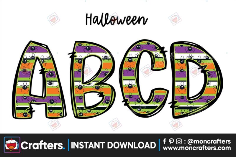 halloween-spider-doodle-alphabet