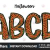 halloween-leopard-doodle-alphabet-letter