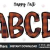 bufflo-plaid-fall-doodle-alphabet-png