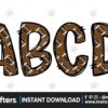 football-alphabet-doodle-sublimation