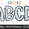 bunny-easter-alphabet-doodle-font-pastel