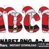 santa-alphabet-font-sublimation-png