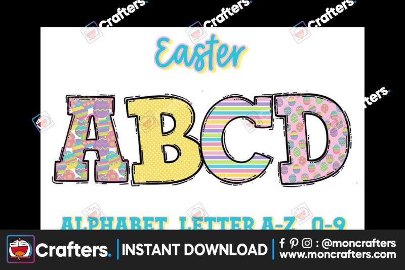 easter-doodle-alphabet-bundle-set