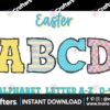 easter-doodle-alphabet-letters-set