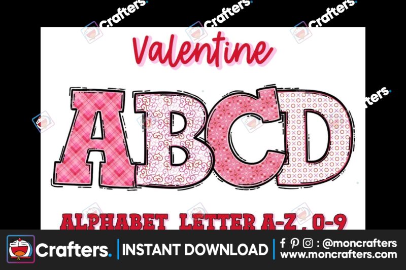 valentines-doodle-alphabet-bundle-set