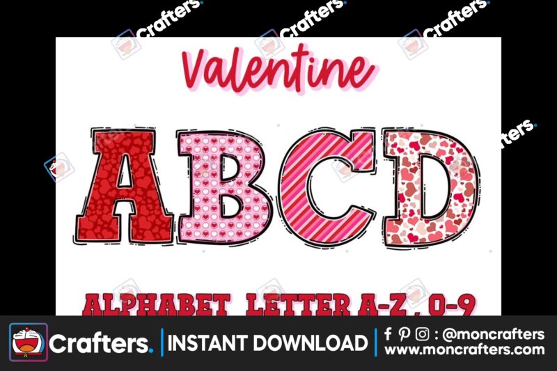 valentines-doodle-alphabet-bundle-set