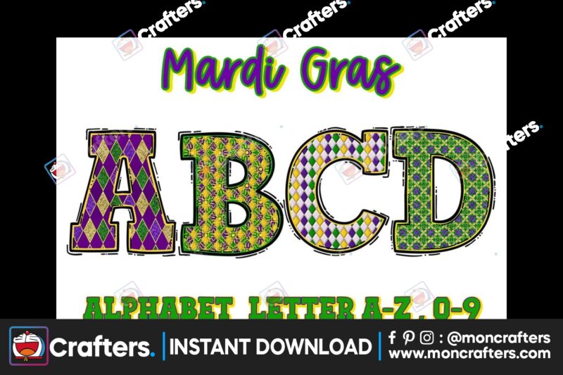 mardi-gras-doodle-alphabet
