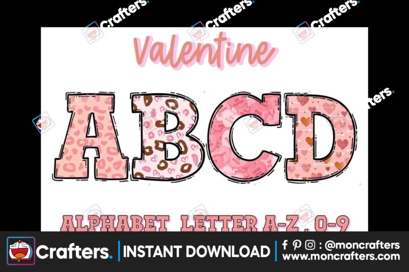 valentine-doodle-alphabet-leopard