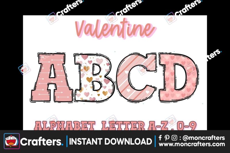 valentine-doodle-alphabet-pastel-color