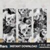 skulls-and-flowers-tumbler-20oz-skinny