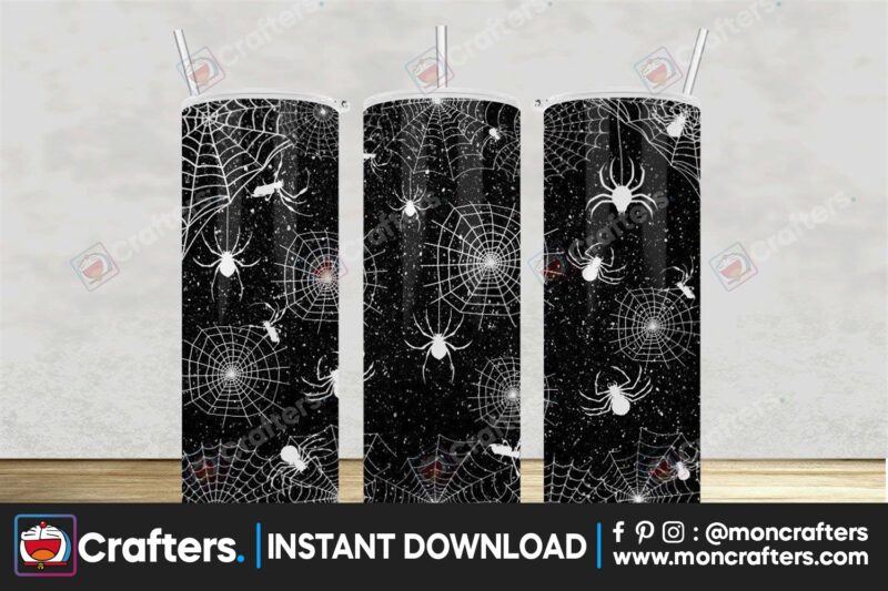 black-glitter-spider-web-halloween
