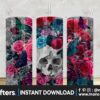 skulls-and-flowers-tumbler-wrap