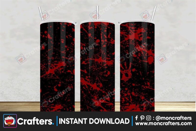 blood-splatter-black-tumbler-wrap