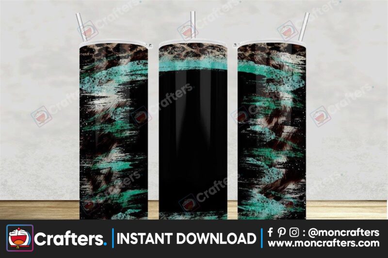 leopard-seafoam-western-tumbler-20oz