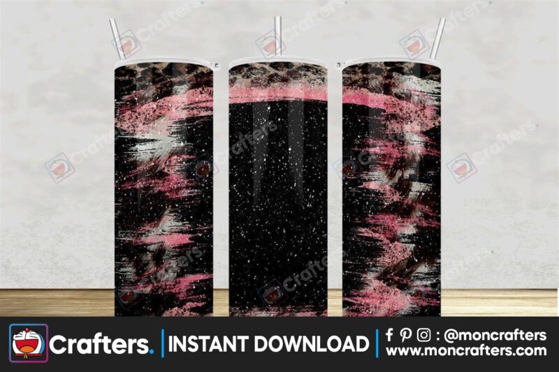 leopard-pink-splash-western-tumbler