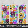 sugar-skull-and-flower-tumbler-20oz