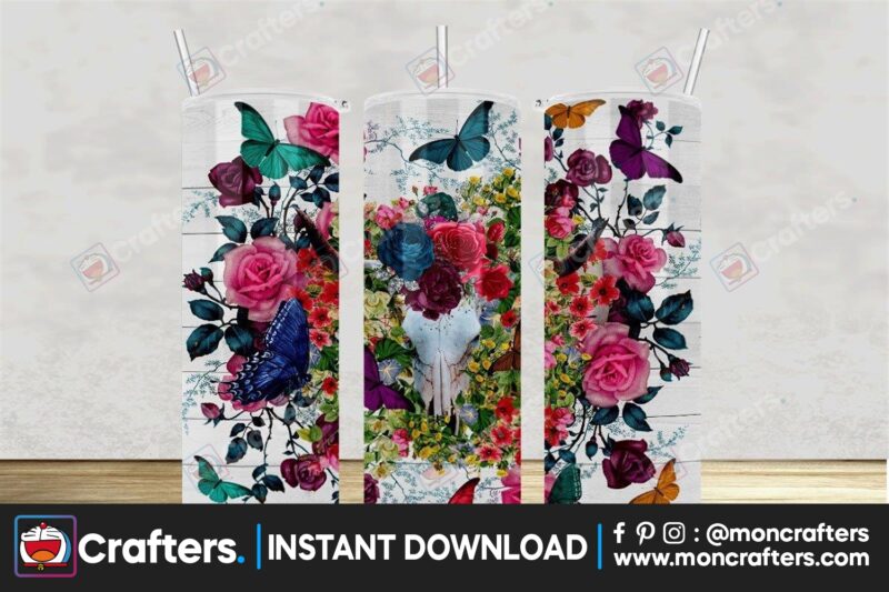 bull-skull-and-flower-western-tumbler