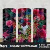 bulls-skull-and-flower-western-tumbler