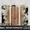 cowprint-rustic-wood-gold-glitter