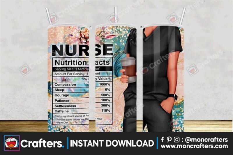 tumbler-20oz-nurse-nutrition-facts-wrap