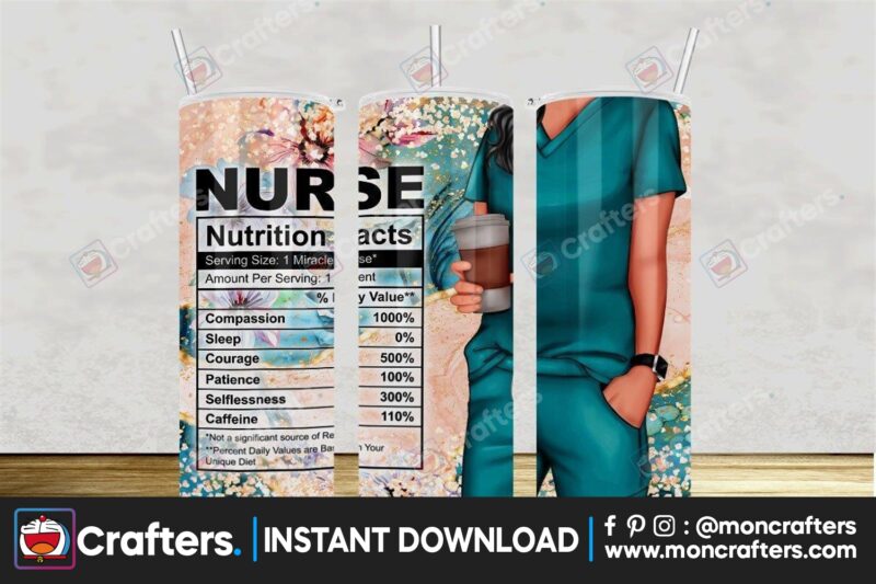 tumbler-20oz-nurse-nutrition-facts-wrap