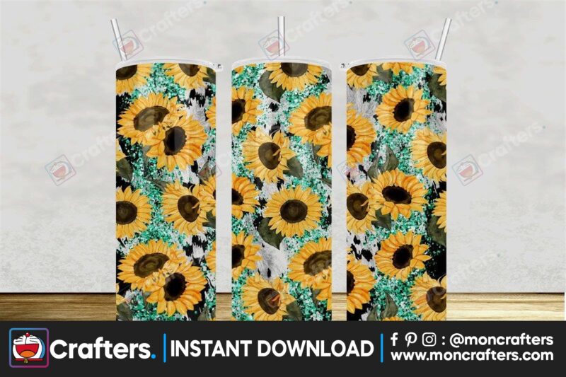 sunflower-cowhide-seamless-tumbler-warp