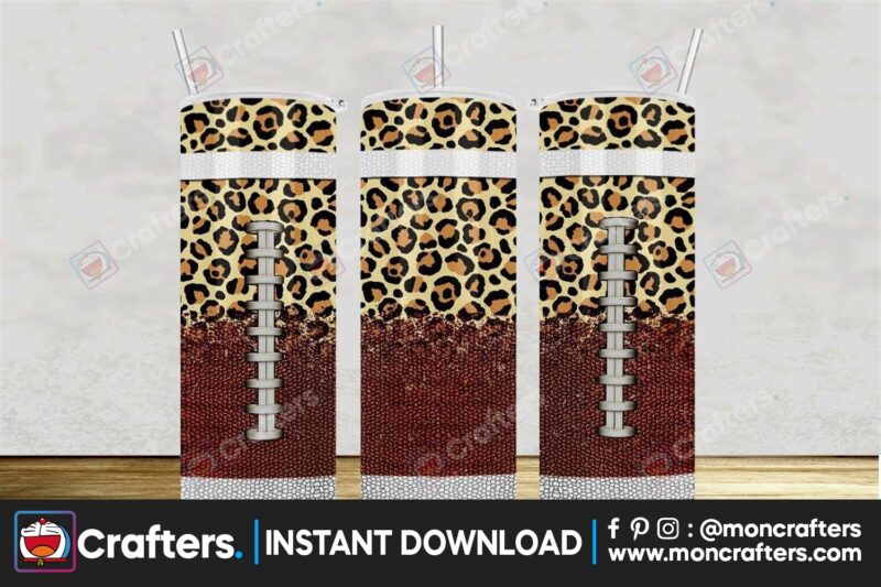 tumbler-football-leopard-sublimation