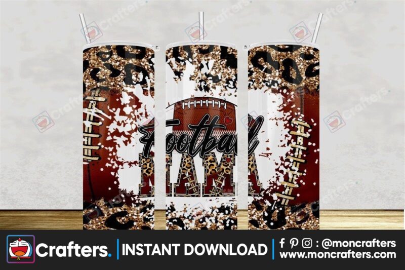 football-mama-tumbler-sublimation-png
