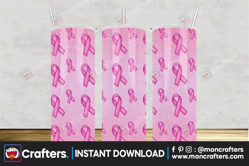 breast-cancer-awareness-tumbler-glitter