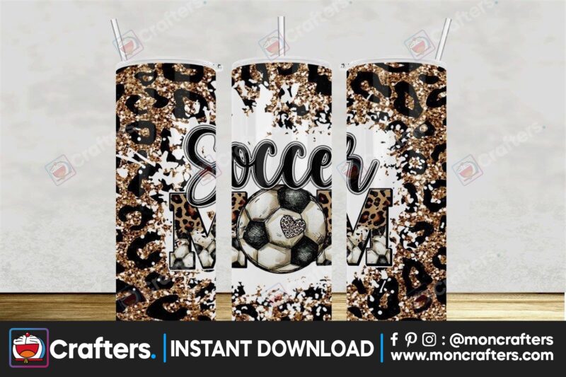 soccer-mom-leopard-glitter-tumbler