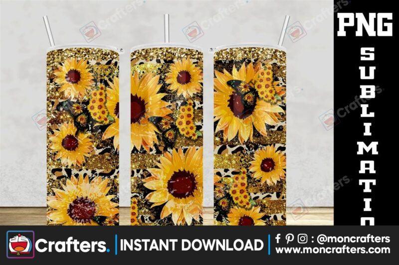 20oz-sunflower-butterfly-gold-glitter