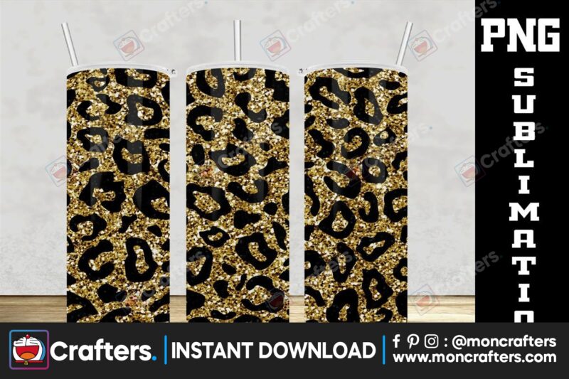leopard-gold-glitter-20oz-tumbler