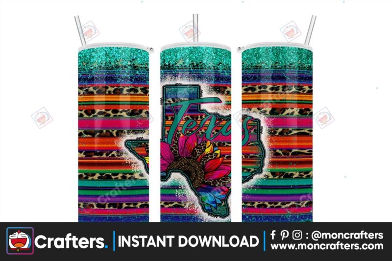 tumbler-sublimation-texas-serape-leopard